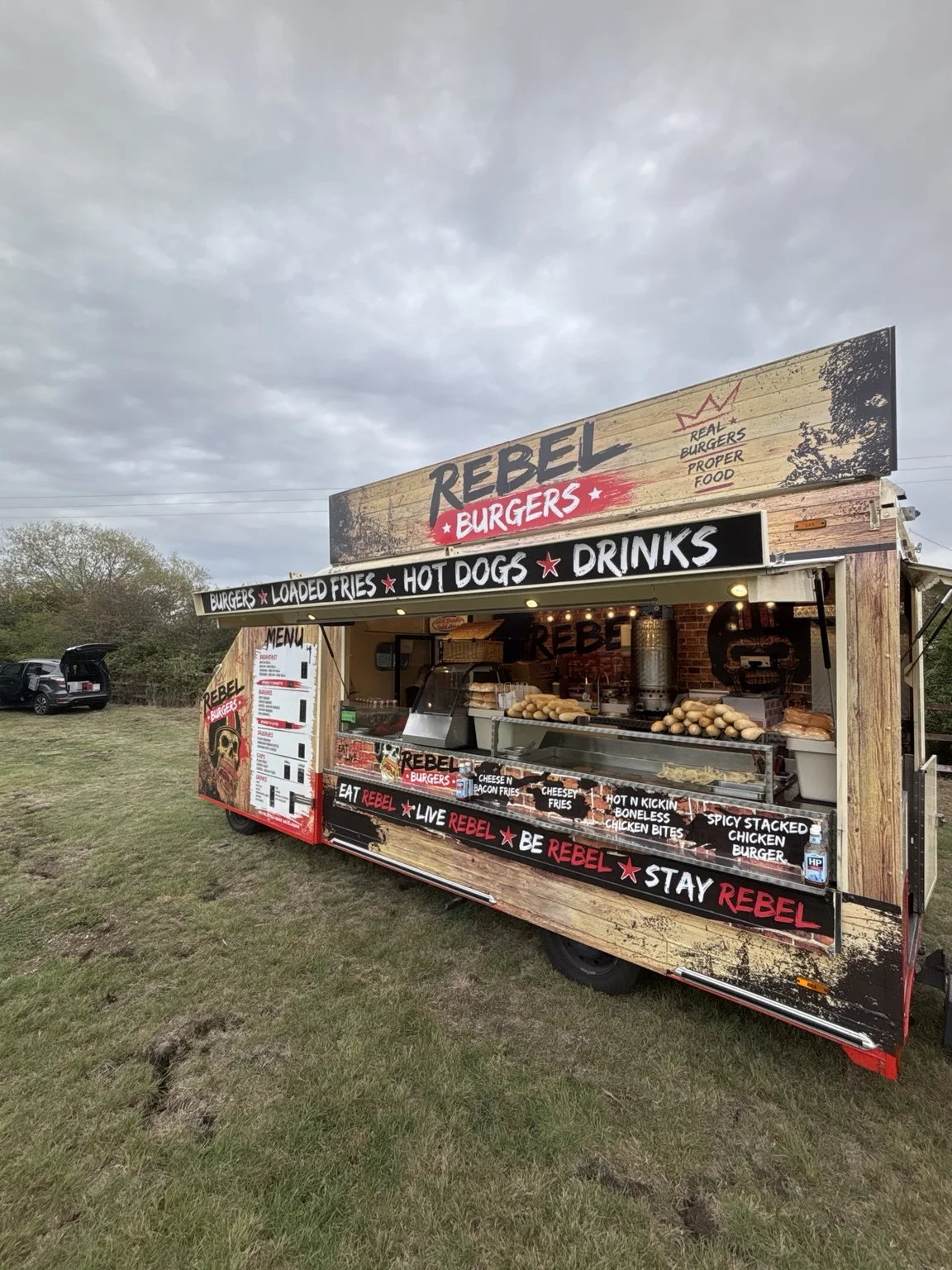 Rebel Burgers — original S&B Catering photograph